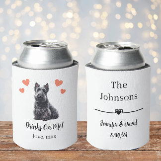 Rafraîchisseur Pour Canette Custom Scottish Terrier Mariage pour animaux de co