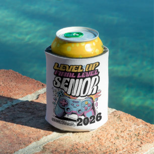Rafraîchisseur Pour Canette Custom Senior Class of 2026, Funny Gamer Graduate