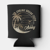 Rafraîchisseur Pour Canette Custom Spring Break Girls Trip Cute Beach Summer (Dos)
