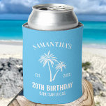 Rafraîchisseur Pour Canette Custom Vacation 20th 30th 40th 50th Birthday Squad<br><div class="desc">Vacances personnalisées 20e 30e 40e 50e Anniversaire L'Escouade peut refroidir</div>