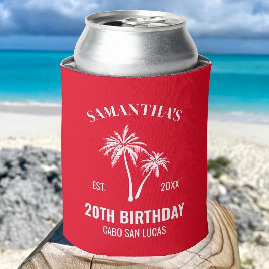 Rafraîchisseur Pour Canette Custom Vacation 20th 30th 40th 50th Birthday Squad