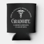 Rafraîchisseur Pour Canette Customized Black Medical School Graduation Party (Devant)