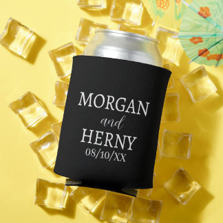 RAFRAÎCHISSEUR  POUR CANETTE CUSTOMIZED NAME STYLISH MODERN WEDDING 