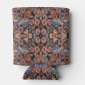 Rafraîchisseur Pour Canette Cut Tree Logs Stacked Together Pattern Photograph (Dos)