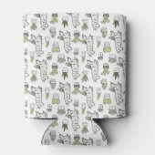 Rafraîchisseur Pour Canette Cute Alpaca et Motif Cactus (Dos)