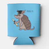 Rafraîchisseur Pour Canette Cute armadillo avec dessin animé de la casquette d (Devant)
