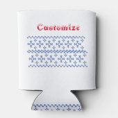Rafraîchisseur Pour Canette Cute Blue Snowflakes Motif Thunder_Cove (Dos)