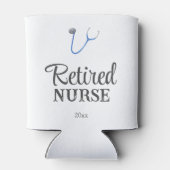 Rafraîchisseur Pour Canette Cute Blue Stethoscope Retired Nurse  (Dos)