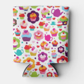 Rafraîchisseur Pour Canette Cute cake and tea pot (Devant)