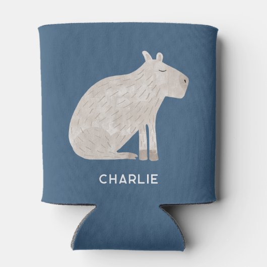 Rafraîchisseur Pour Canette Cute Capybara Personnalisé (Dos)