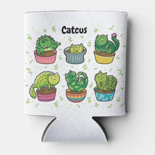 Rafraîchisseur Pour Canette Cute Catcus (Devant)