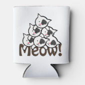 Rafraîchisseur Pour Canette Cute Chat(Meow) noir (Devant)