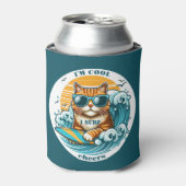 Rafraîchisseur Pour Canette Cute Cool Surf de dessin (Can devant)