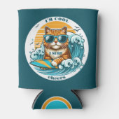 Rafraîchisseur Pour Canette Cute Cool Surf de dessin (Devant)