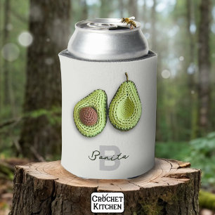 Rafraîchisseur Pour Canette Cute Cottagecore Crochet Avocado Nom