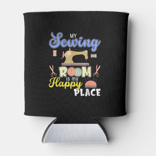 Rafraîchisseur Pour Canette Cute Coudre Quilters Cadeaux Crafting Quilting (Devant)