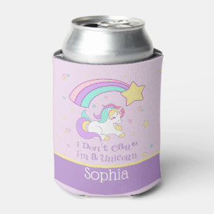 Rafraîchisseur Pour Canette Cute Custom Personalized Magical Rainbow Unicorn