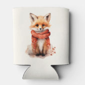 Rafraîchisseur Pour Canette Cute Fox Pup in a Red Scarf (Dos)