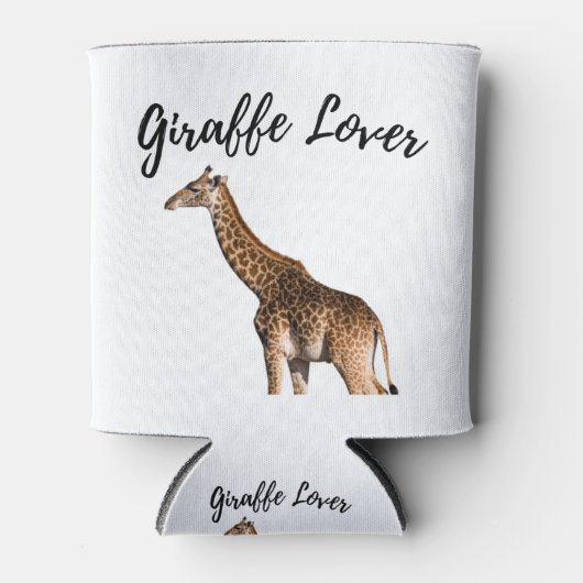 Rafraîchisseur Pour Canette Cute Giraffe Brown (Devant)