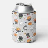 Rafraîchisseur Pour Canette Cute Halloween Chats et Fantômes Motif (Can Dos)