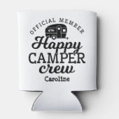 Rafraîchisseur Pour Canette Cute Happy Camper Crew Membre Camping (Dos)