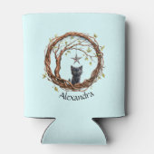 Rafraîchisseur Pour Canette Cute Kitten noir regarder une étoile (Dos)