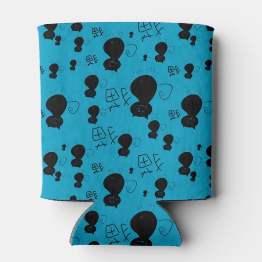 Rafraîchisseur Pour Canette Cute kitty pattern (Dos)