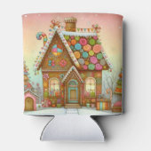 Rafraîchisseur Pour Canette Cute, maison de pain d'épices (Dos)