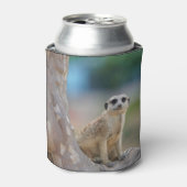 Rafraîchisseur Pour Canette Cute Meerkat Sat sur arbre (Can devant)
