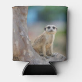 Rafraîchisseur Pour Canette Cute Meerkat Sat sur arbre (Devant)