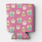 Rafraîchisseur Pour Canette Cute motif Cupcake rose (Dos)