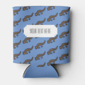 Rafraîchisseur Pour Canette Cute Newt Pixel Art Motif Amphibien (Devant)