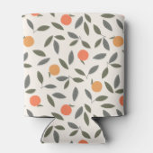 Rafraîchisseur Pour Canette Cute Orange et Motif Feuille (Dos)