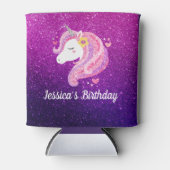 Rafraîchisseur Pour Canette Cute Parties scintillant Unicorn (Devant)