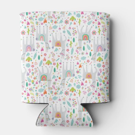 Rafraîchisseur Pour Canette Cute Pastel Llama Motif (Dos)