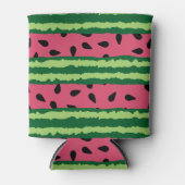 Rafraîchisseur Pour Canette Cute pastèque Motif rose et vert (Devant)