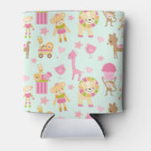 Rafraîchisseur Pour Canette Cute Pattern avec Whimsical Animals & Toys (Devant)