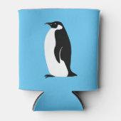 Rafraîchisseur Pour Canette Cute Penguin Aqua Noir Blanc (Devant)