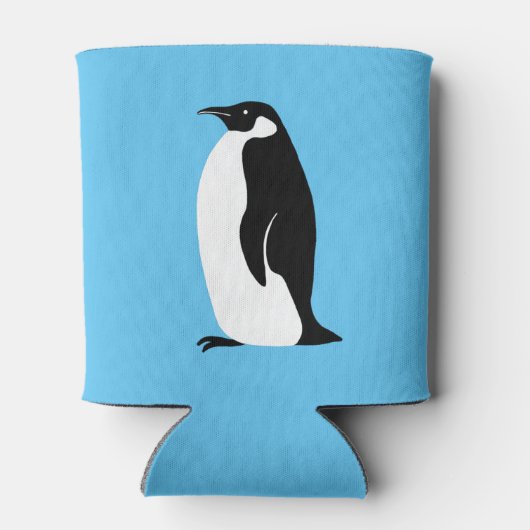 Rafraîchisseur Pour Canette Cute Penguin Aqua Noir Blanc (Dos)