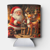 Rafraîchisseur Pour Canette Cute Père Noël et Reindeer (Dos)