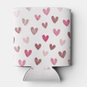 Rafraîchisseur Pour Canette Cute Pink Heart Pattern – Romantic &Stylish Design (Dos)