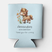 Rafraîchisseur Pour Canette Cute Pony Mange Daisées Party (Devant)