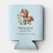 Rafraîchisseur Pour Canette Cute Pony Mange Daisées Party (Dos)