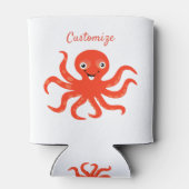 Rafraîchisseur Pour Canette Cute rouge octopus Thunder_Cove (Dos)