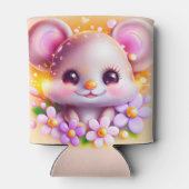 Rafraîchisseur Pour Canette Cute souris rose Kawaii (Dos)