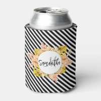 Cute Stripes et Monogramme Floral