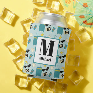 Rafraîchisseur Pour Canette Cute Summer Vacation Elements