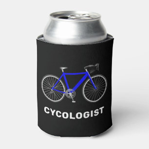 Rafraîchisseur Pour Canette Cycologiste Texte et Bicyclette Bleue