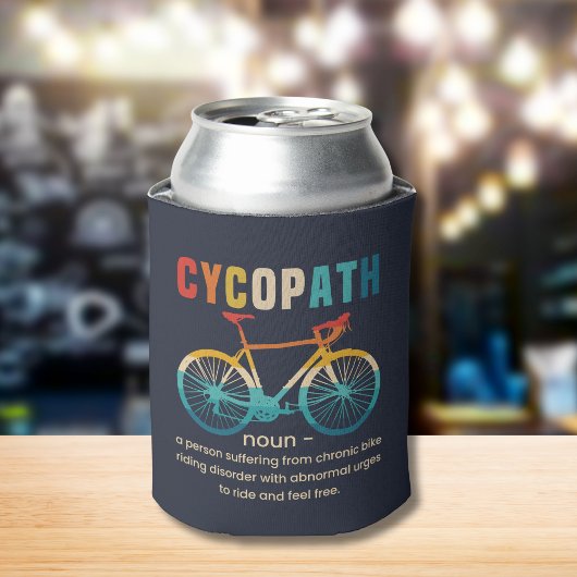 Rafraîchisseur Pour Canette Cycopath, Funny Gift for Cycling