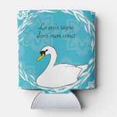 Rafraîchisseur Pour Canette cygne affirmation positive citation (Dos)